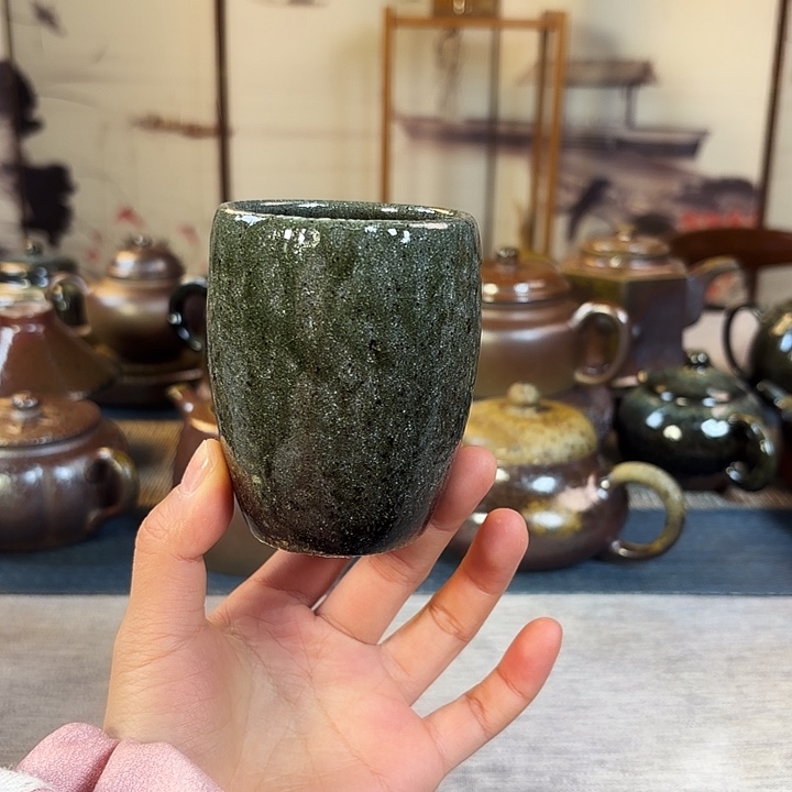 壶柴烧紫砂闻香杯