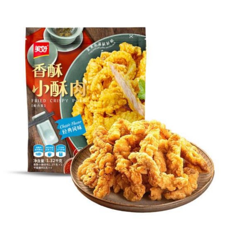 美好 香酥小酥肉 1.32千克(香酥小酥肉包1.3千克x1,干碟蘸料5克x4)
