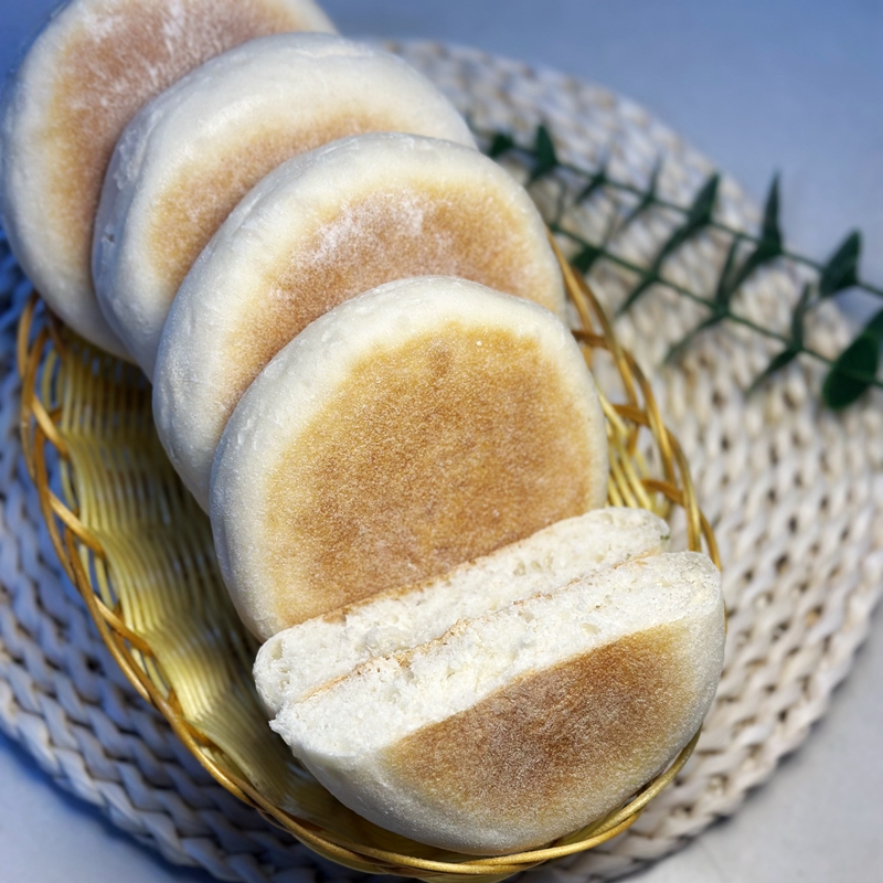 苏北手工实心饼小炕饼迷你小圆饼面香味十足儿时味道现做现发