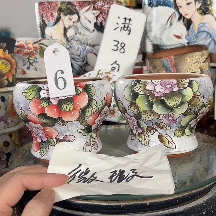 景德镇手绘花盆性价比超高