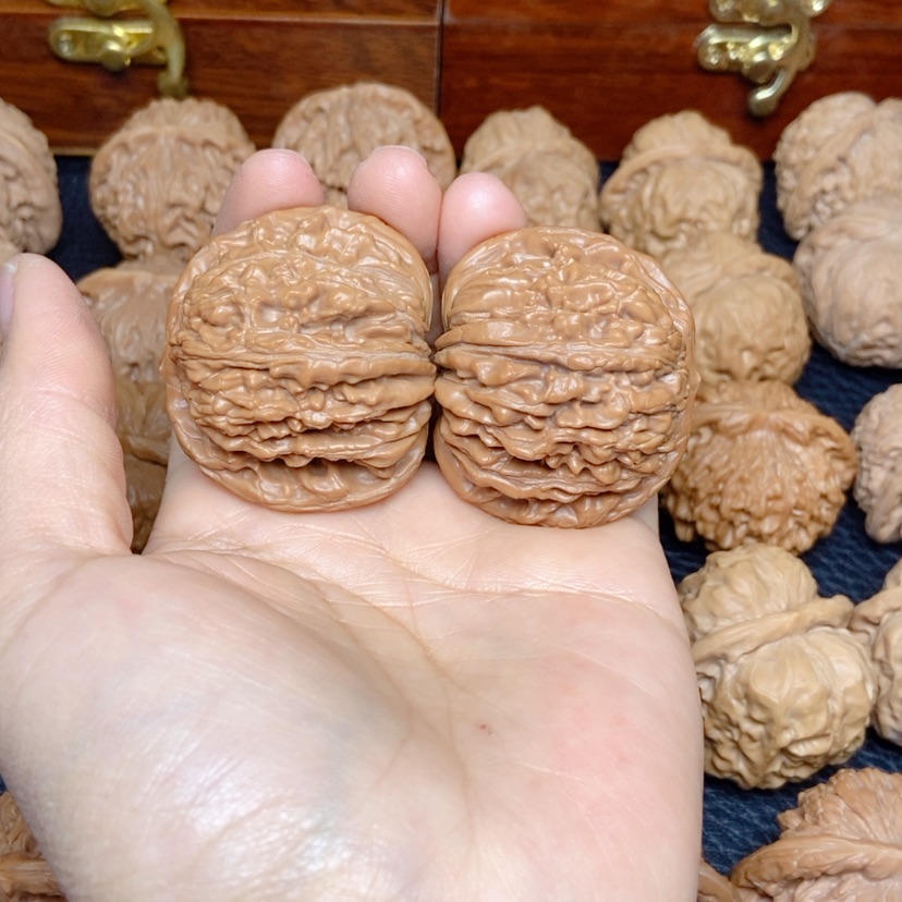 【闪购商品】文玩核桃吊坠睿*萌四座楼44