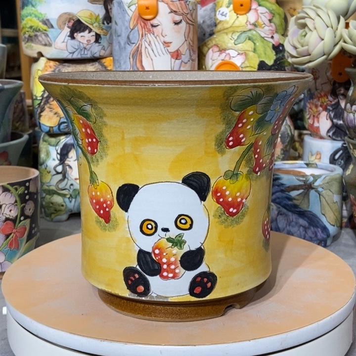 红陶景德镇艺术手绘作品