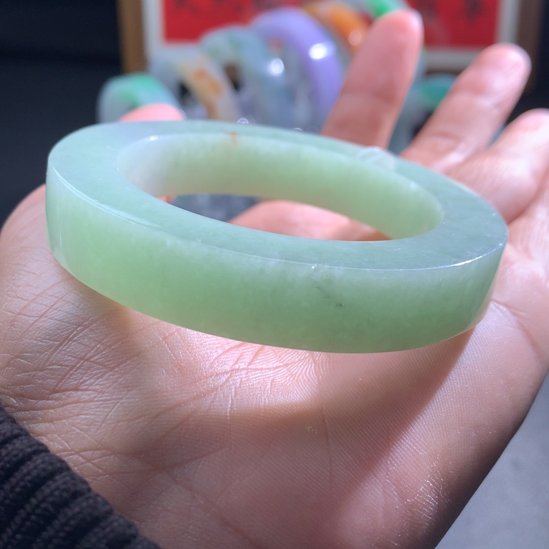 定制翡翠未镶嵌53-59圈口