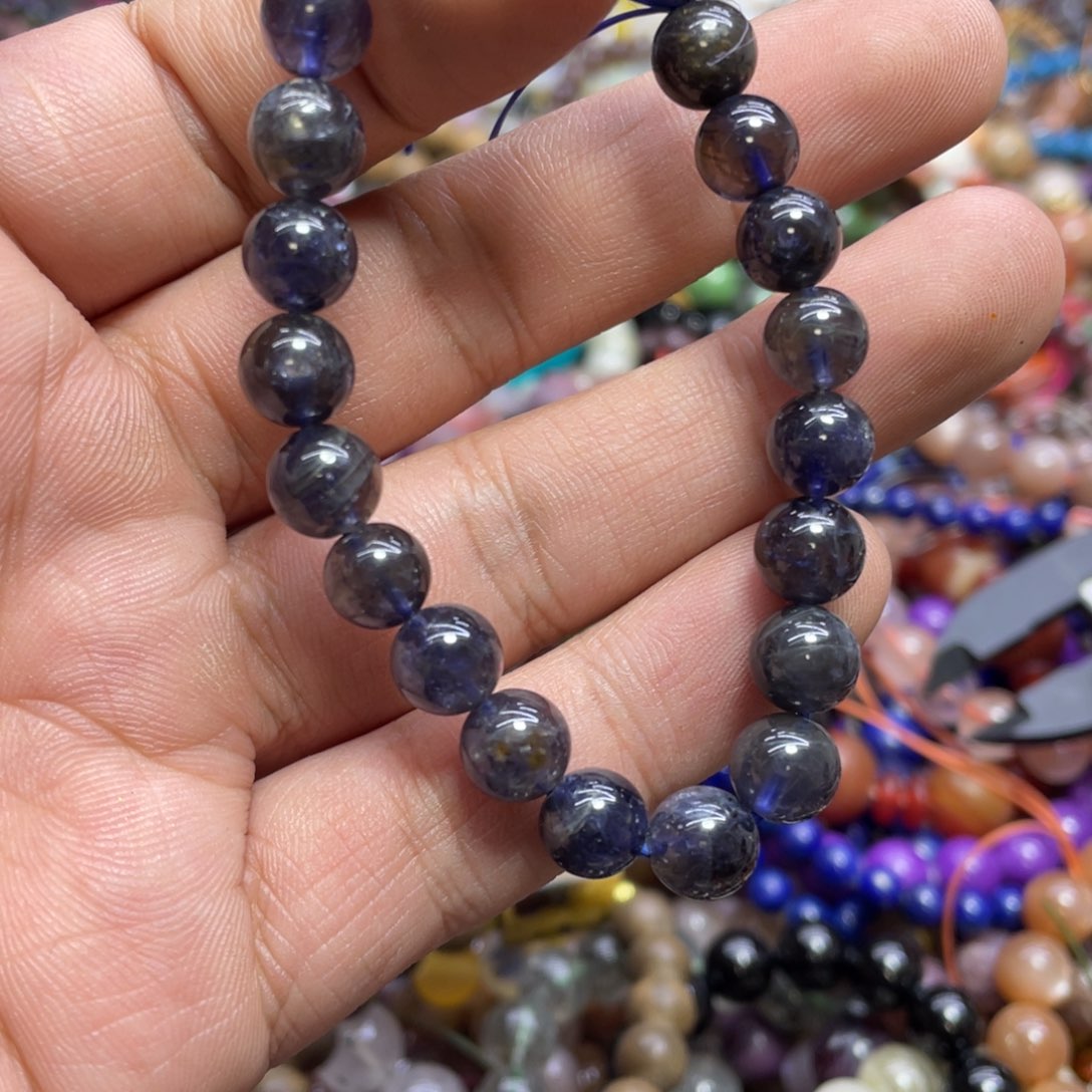 紫晶颈饰银S800镀金镶嵌