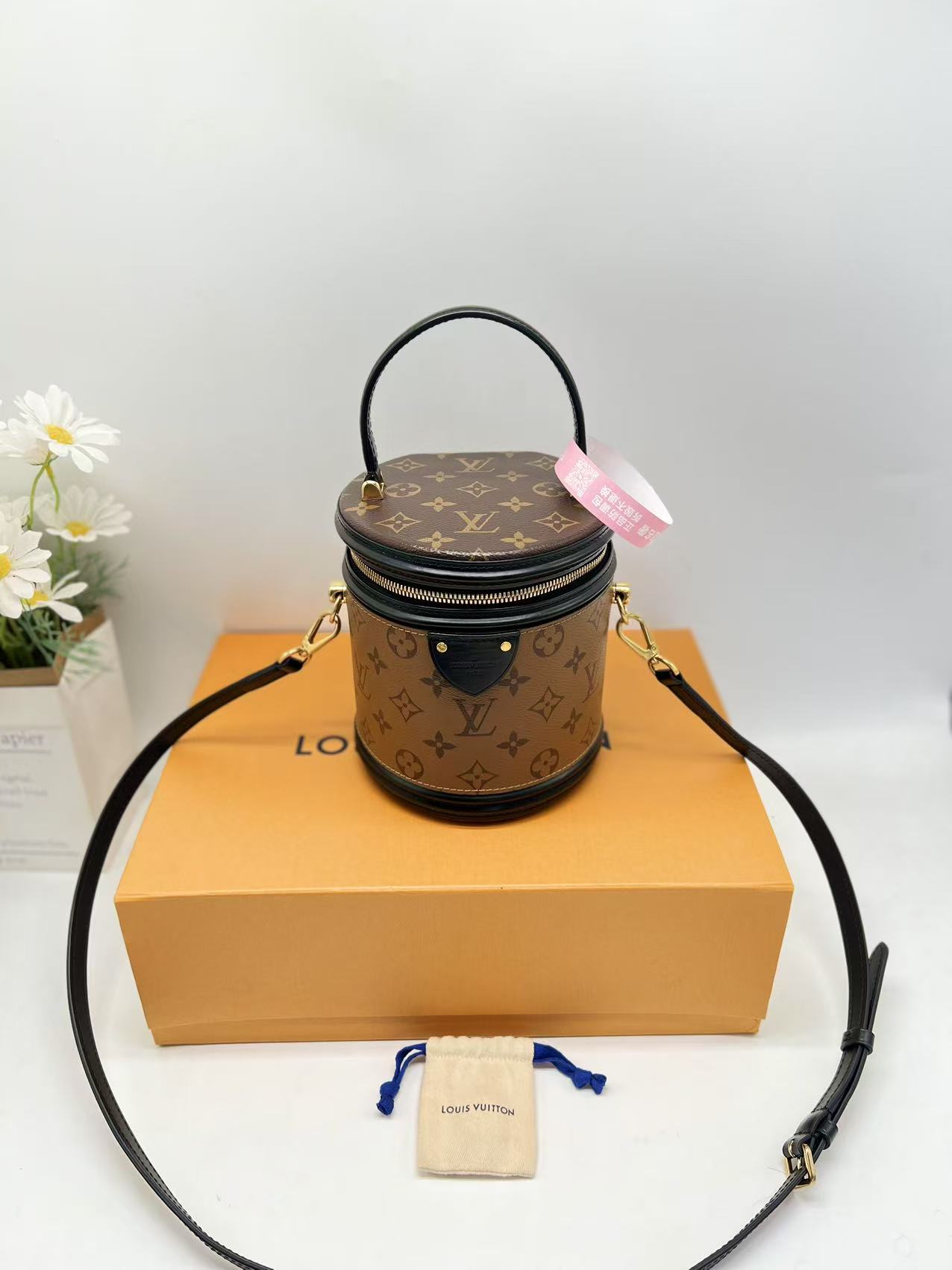 99新 LouisVuitton/路易威登 发财桶/老花发财桶