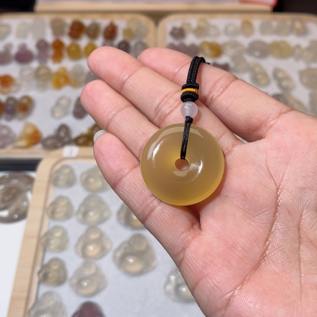 玛瑙/玉髓颈饰合金心****e