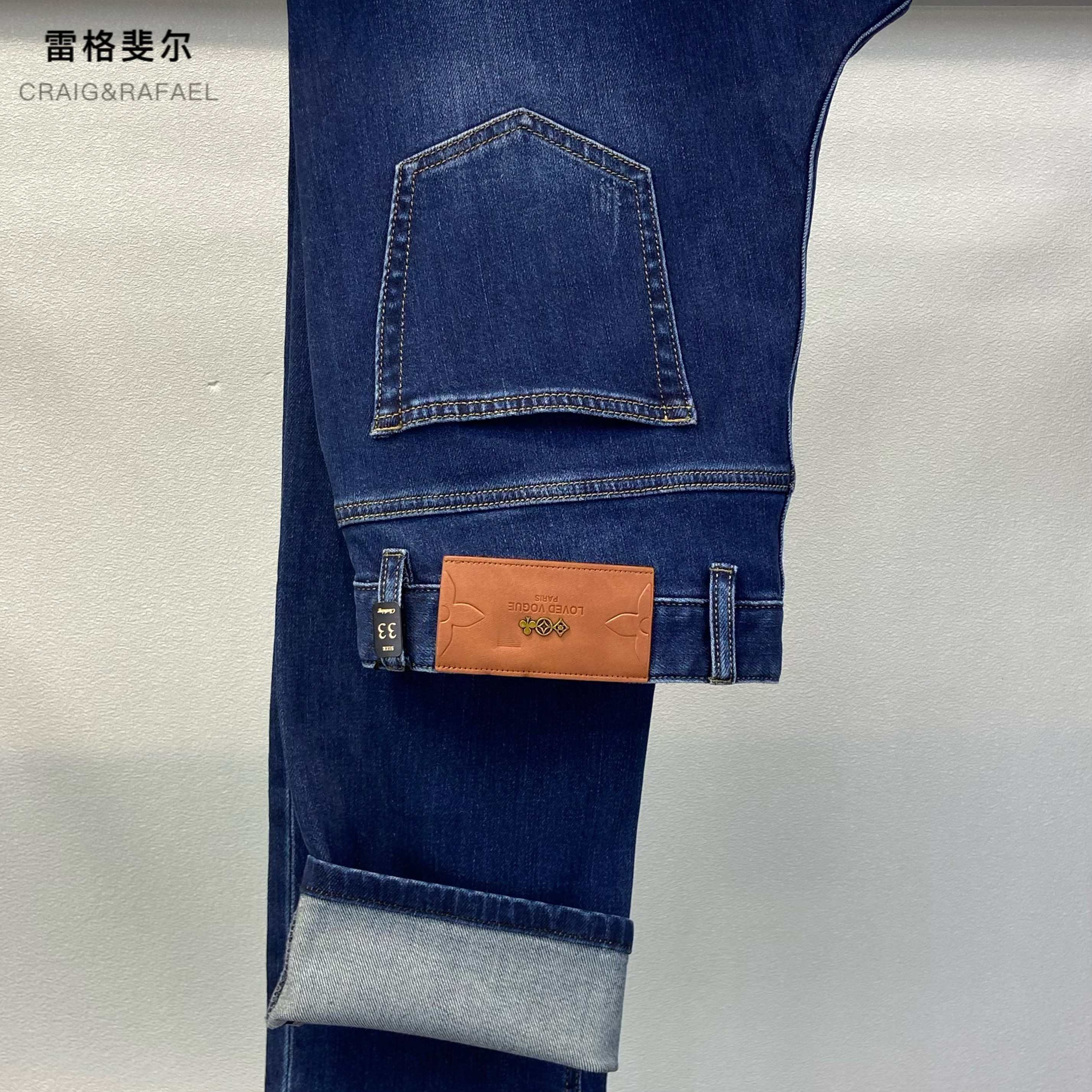 76002男士秋冬合体直筒牛仔裤牛仔兰中高腰微修身简约百搭25新品