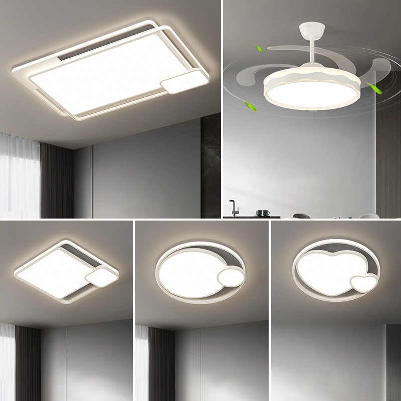 中山灯具客厅灯现代简约大气吸顶灯高级感全屋灯具套餐组合主灯