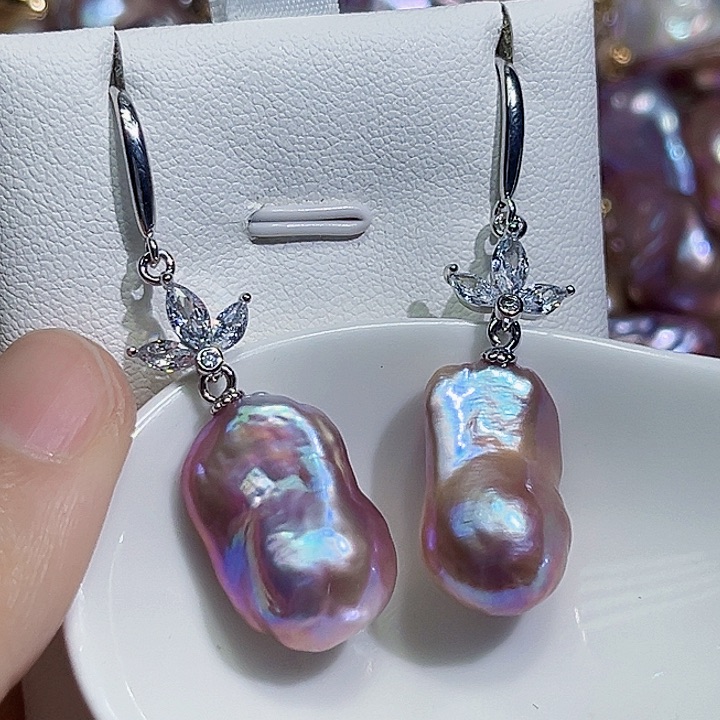 未镶嵌耳饰淡水珍珠