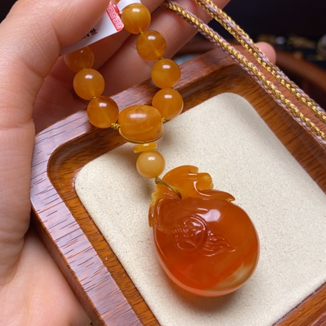 【闪购商品】蜜蜡颈饰未镶嵌项链