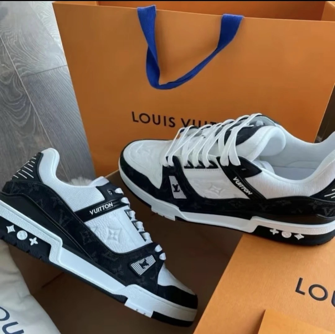 全新未使用 GUCCI/古驰 LV路易威登 黑白熊猫 trainer