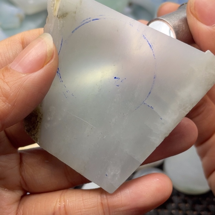 定制翡翠未镶嵌片料定制不退不换