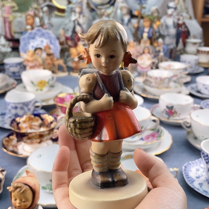 中古欧瓷瓷偶小房子