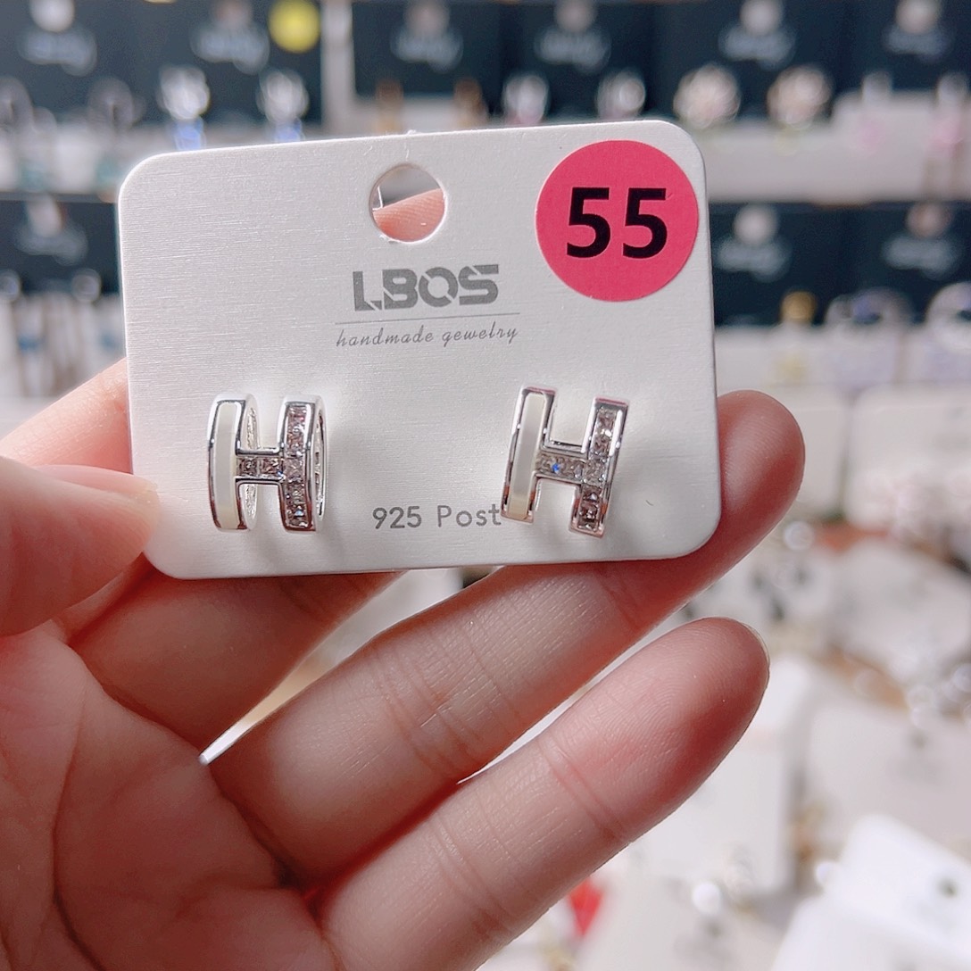 琉璃铁合金合金耳环的