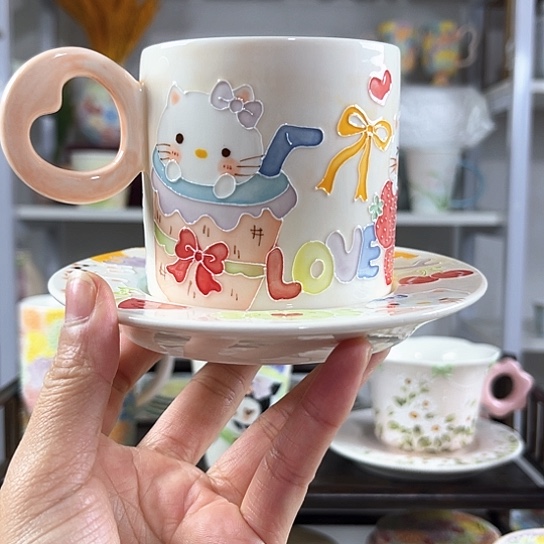 手绘高温釉下彩陶瓷