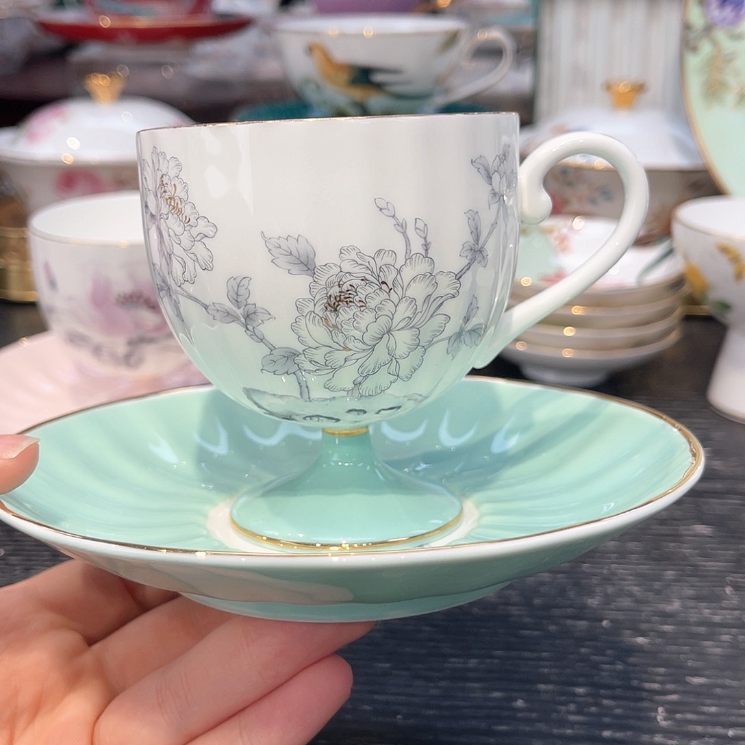 骨瓷咖啡杯碟—————————-