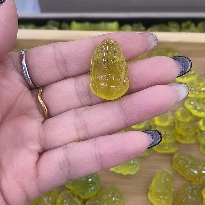 蛇纹石玉合金颈饰