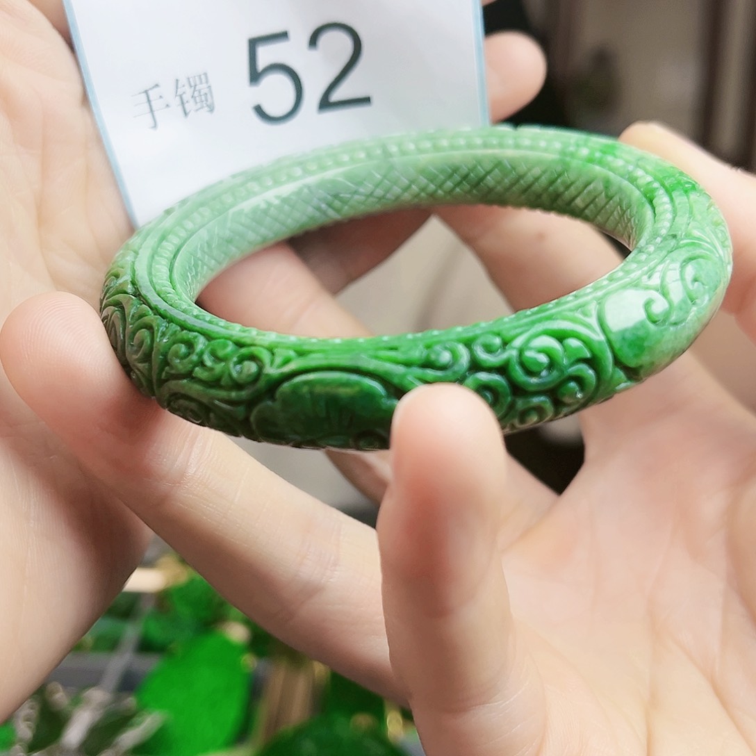 翡翠手镯未镶嵌手镯58.5