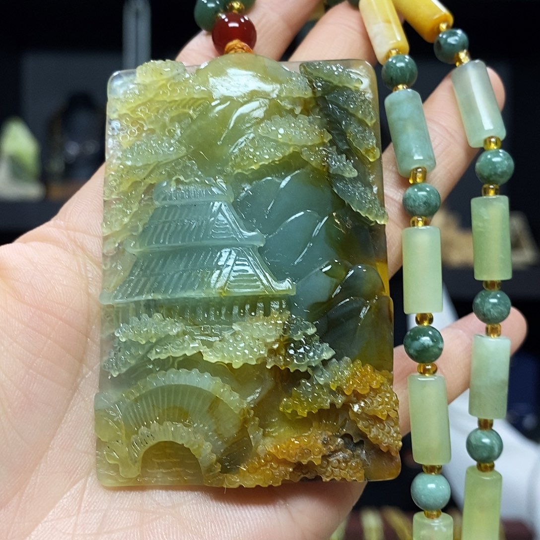 岫玉挂件吊坠未镶嵌