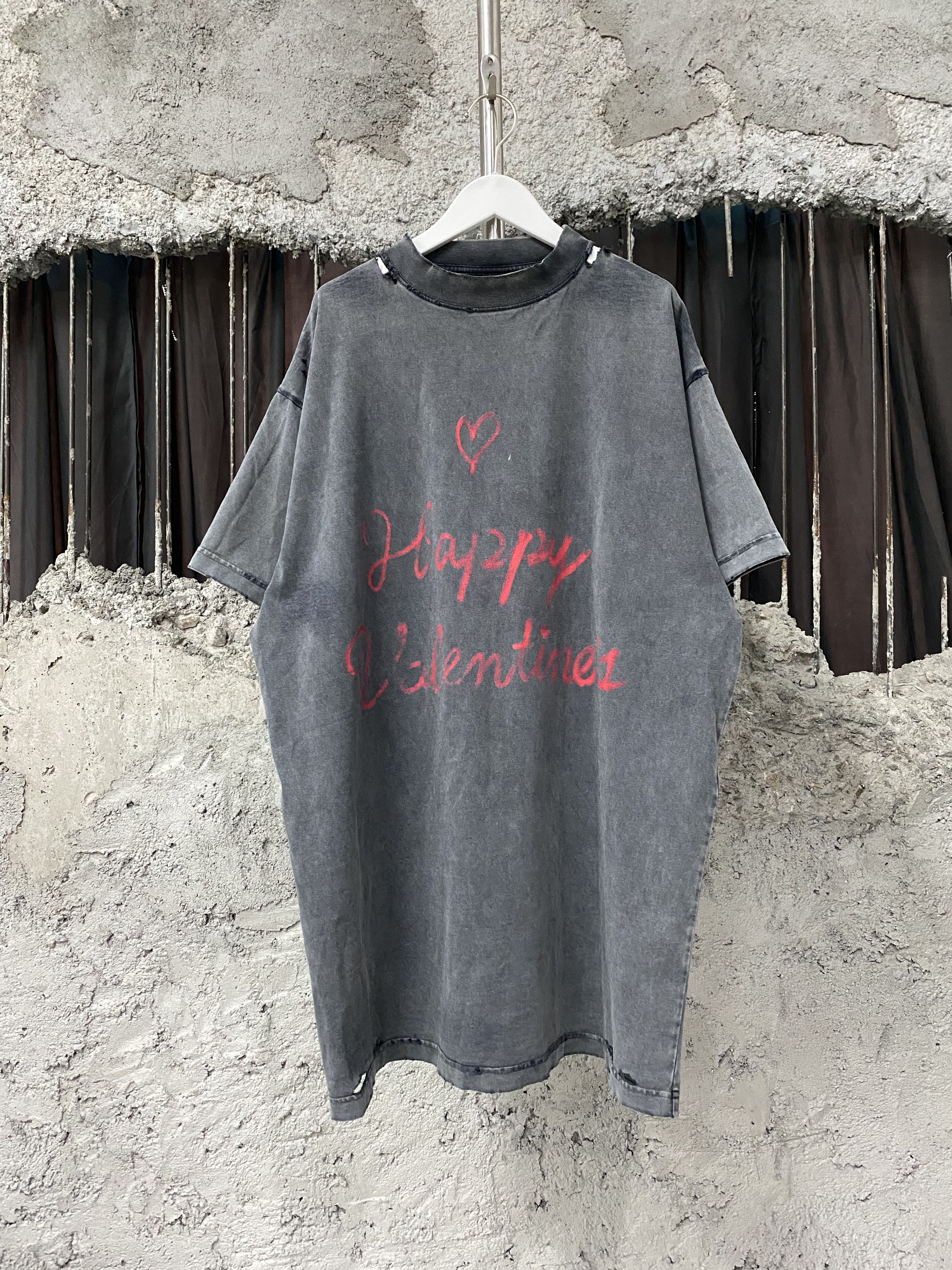 99新 Balenciaga/巴黎世家 情人节短袖/1码