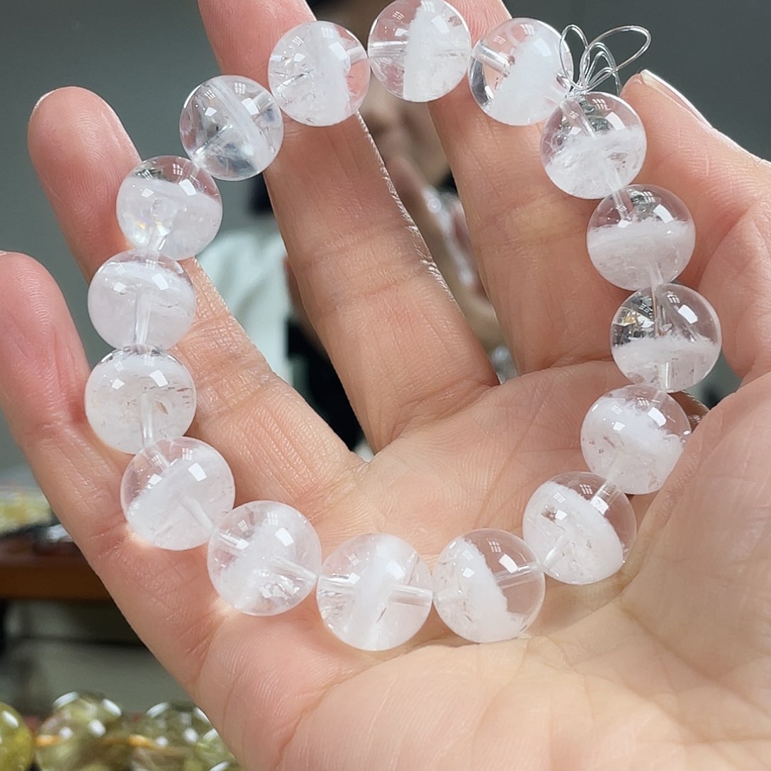 水晶手链未镶嵌喜马拉雅水晶