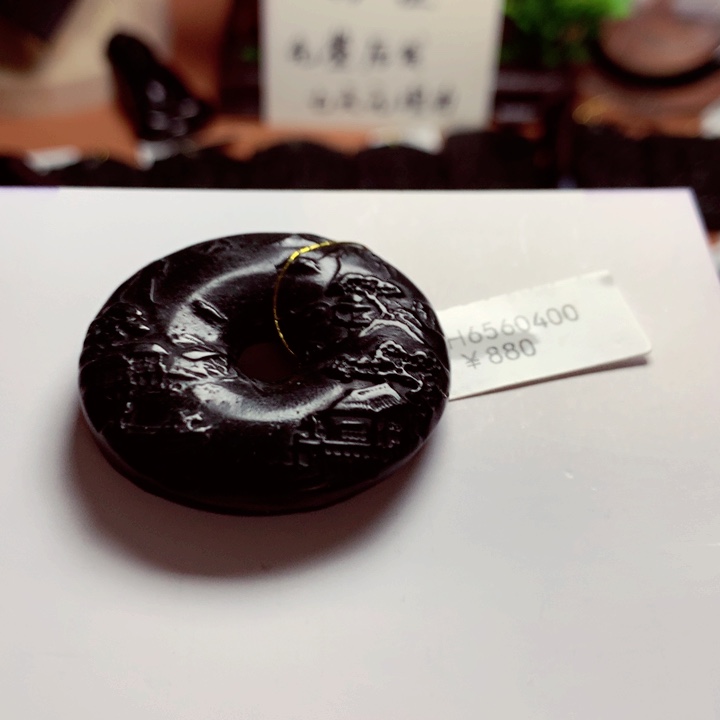 天然缅甸a货钢琴黑挂件