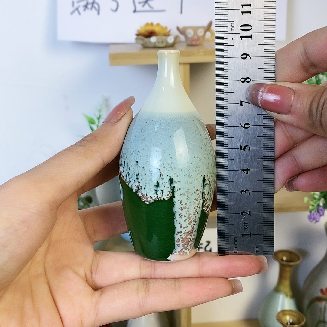摆件景德镇高温陶瓷小花瓶