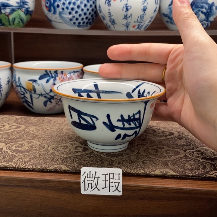 釉下老陶泥手工绘制