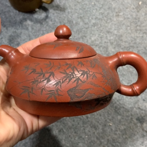 手***）茶壶紫砂陶瓷摆件工艺品