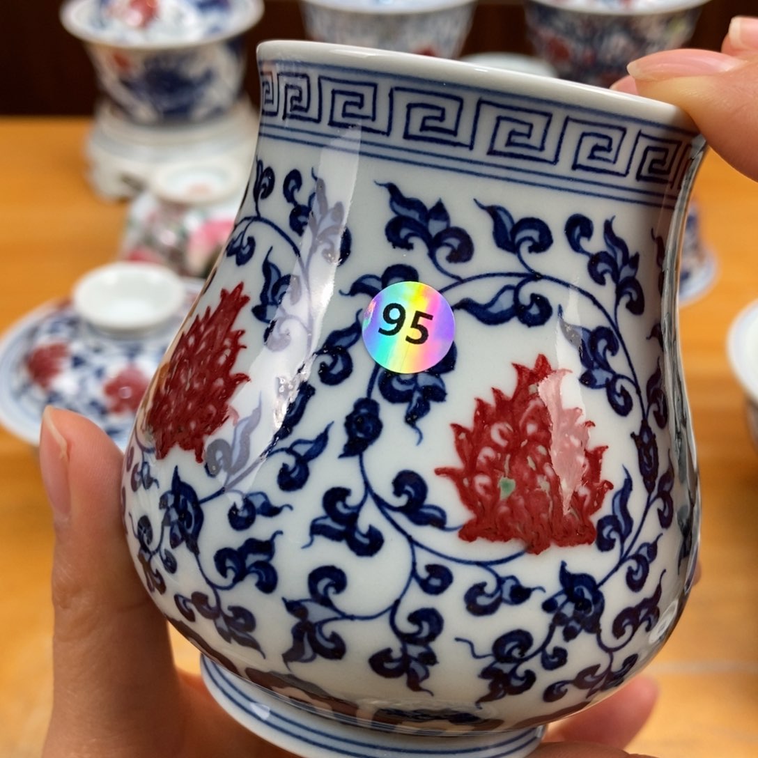 手绘现代茶具非古董