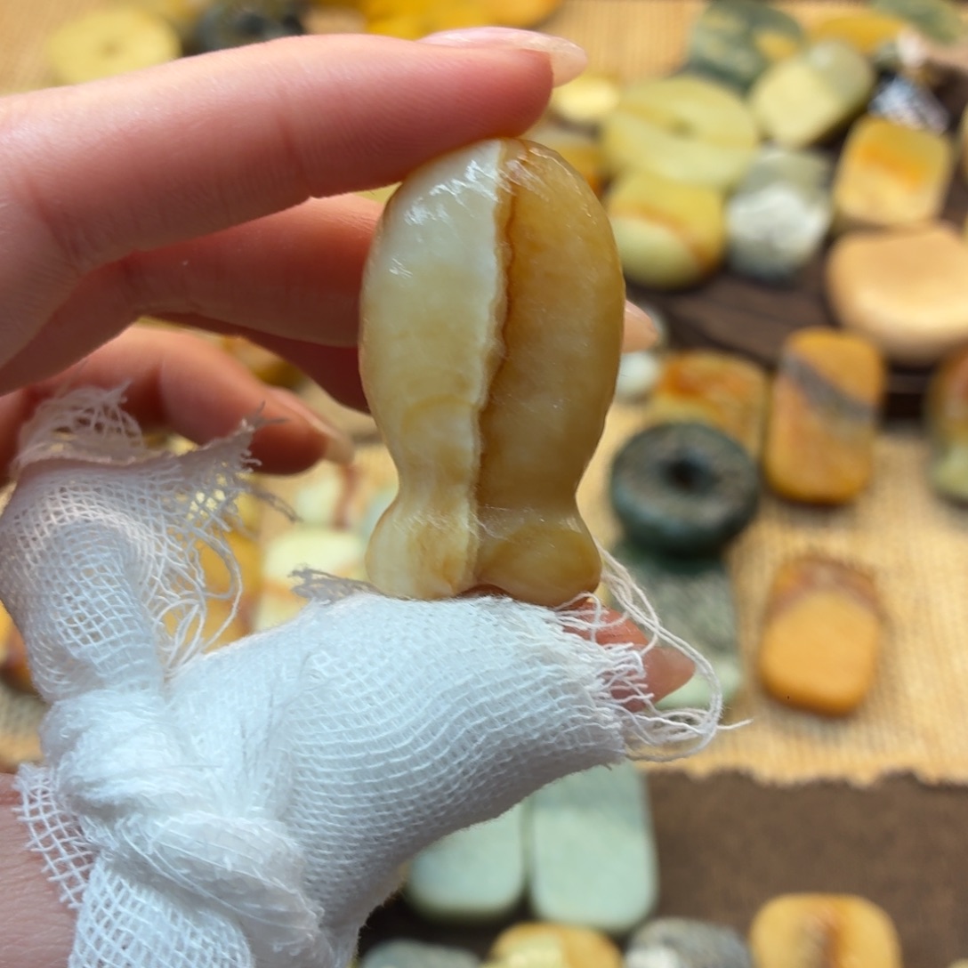 ✎***星蛇纹石玉未镶嵌颈饰