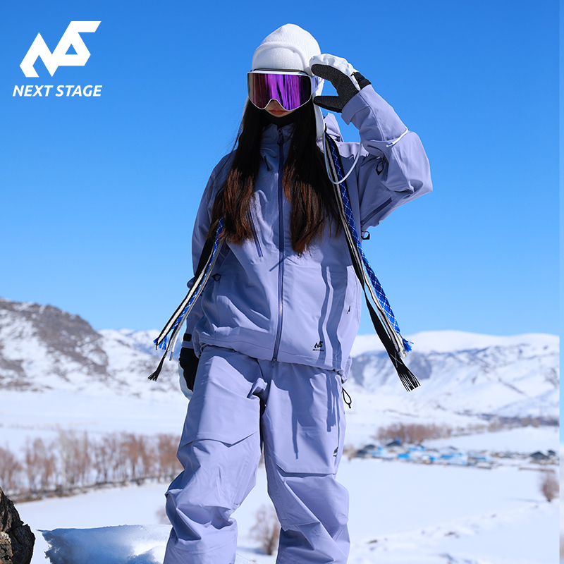 NEXTSTAGE滑雪服套装男女单双板防水3L全压胶男士户外滑雪衣裤套