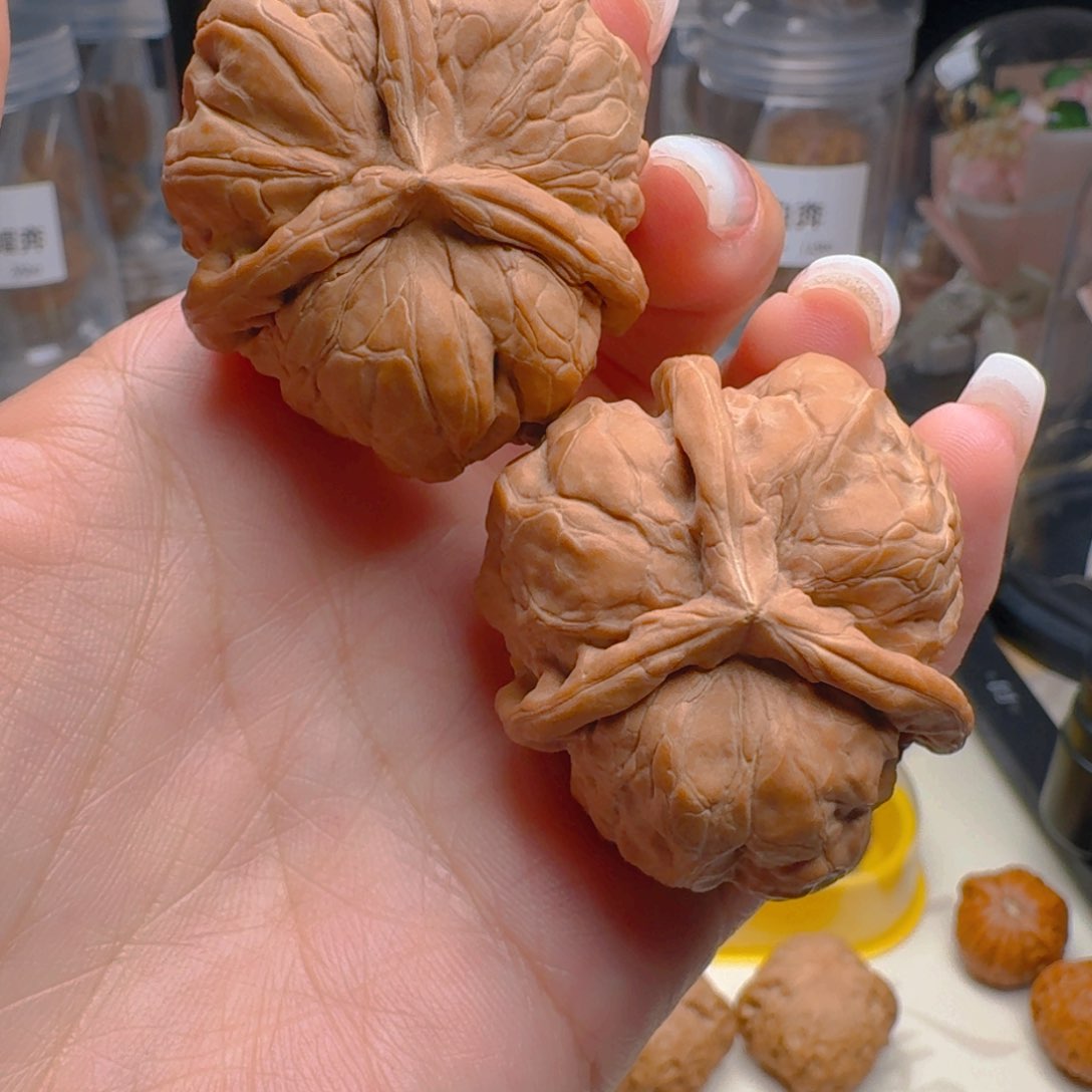 核桃把件40尺寸蛤蟆头奔