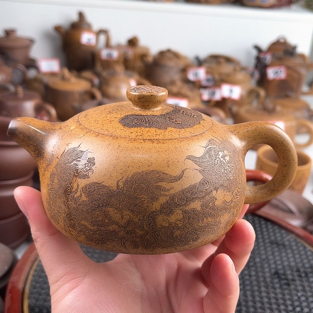 紫泥茶壶宜兴紫砂