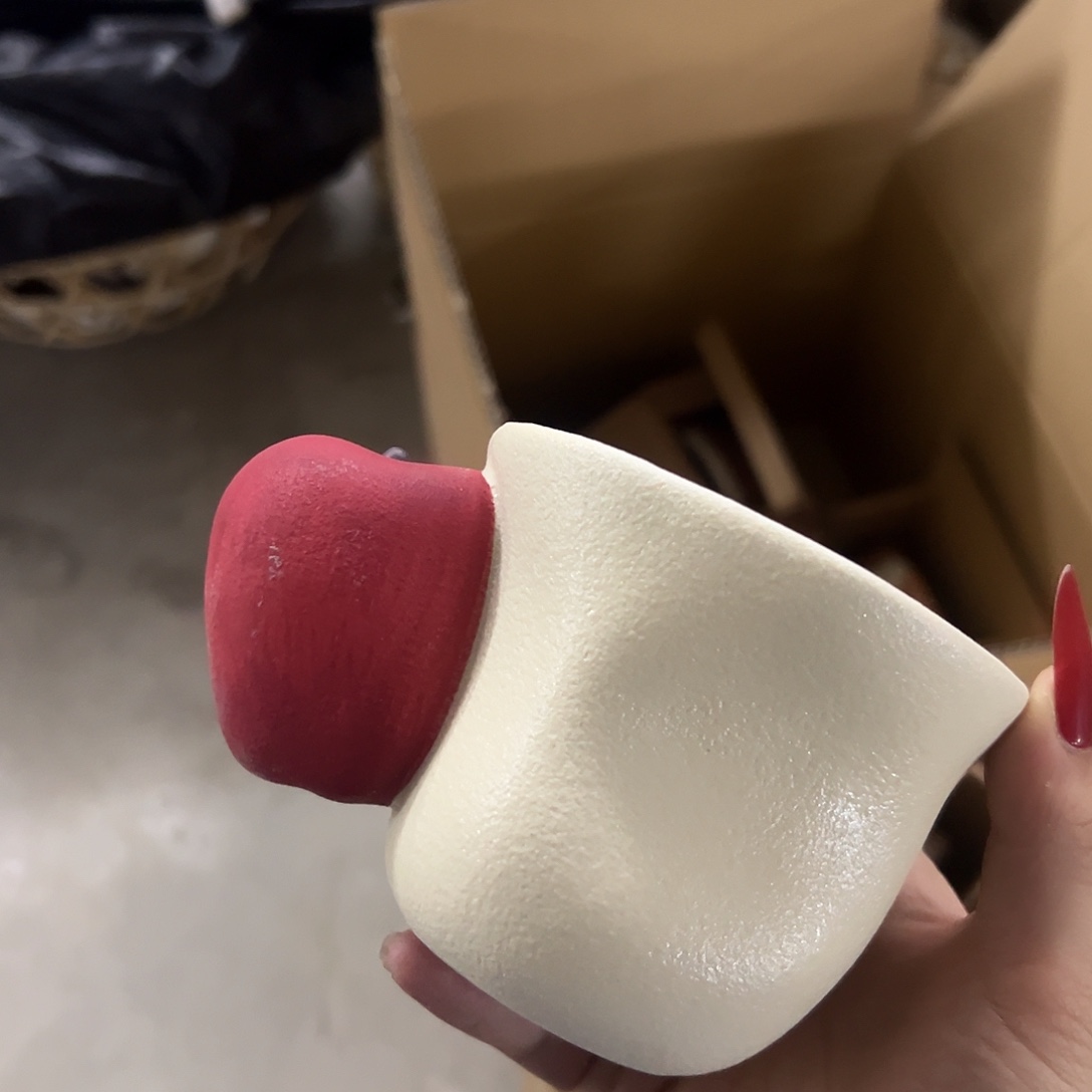 陶瑕疵有异响苹果杯一个