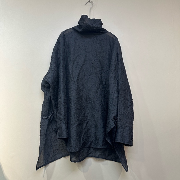 人丝面料新中式国风长袖上衣经典黑压褶时尚气质显瘦打底2026新款