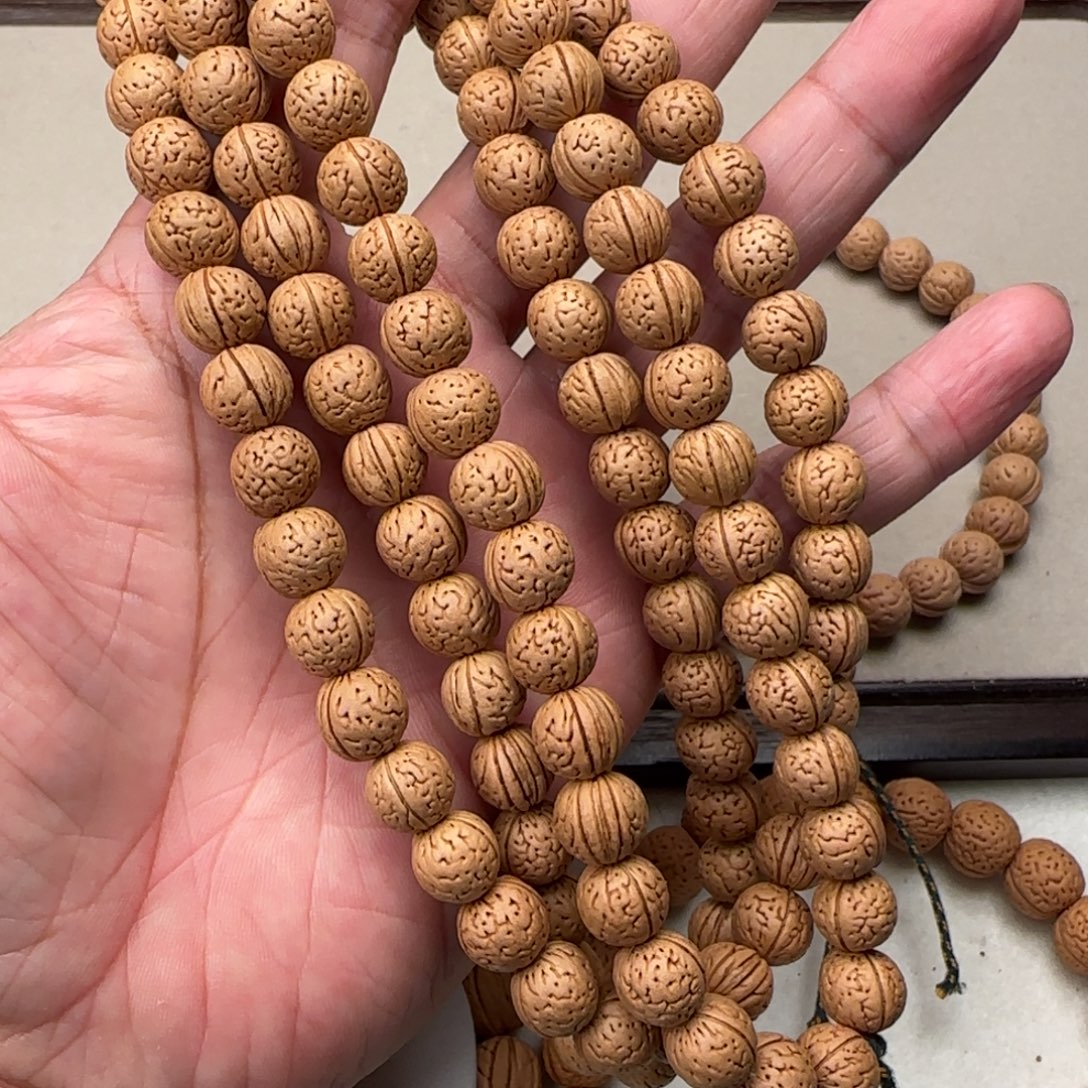 稻***人桃核手串1.0尺寸脖挂