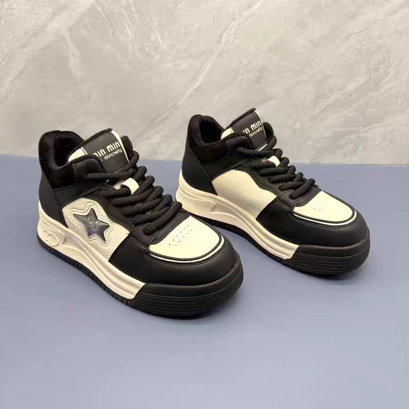 TALIA/特丽雅高帮鞋冬季运动潮流保暖高帮百搭拼色92539068M