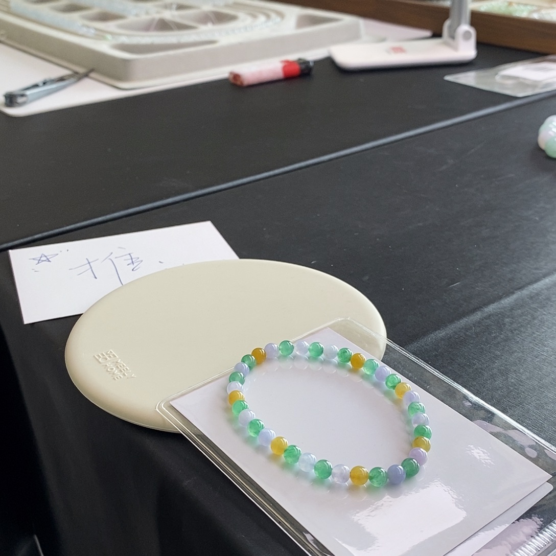 翡翠未镶嵌手链卡5