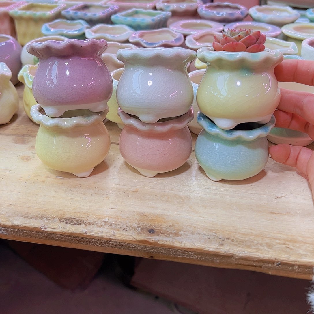 陶瓷花盆当场凑满12包邮