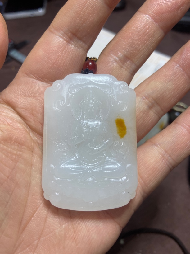 和田玉 吊坠 观音