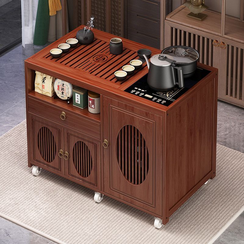 移动家用茶桌茶台茶车水壶一体客厅沙发茶几非实木茶水柜茶具套装