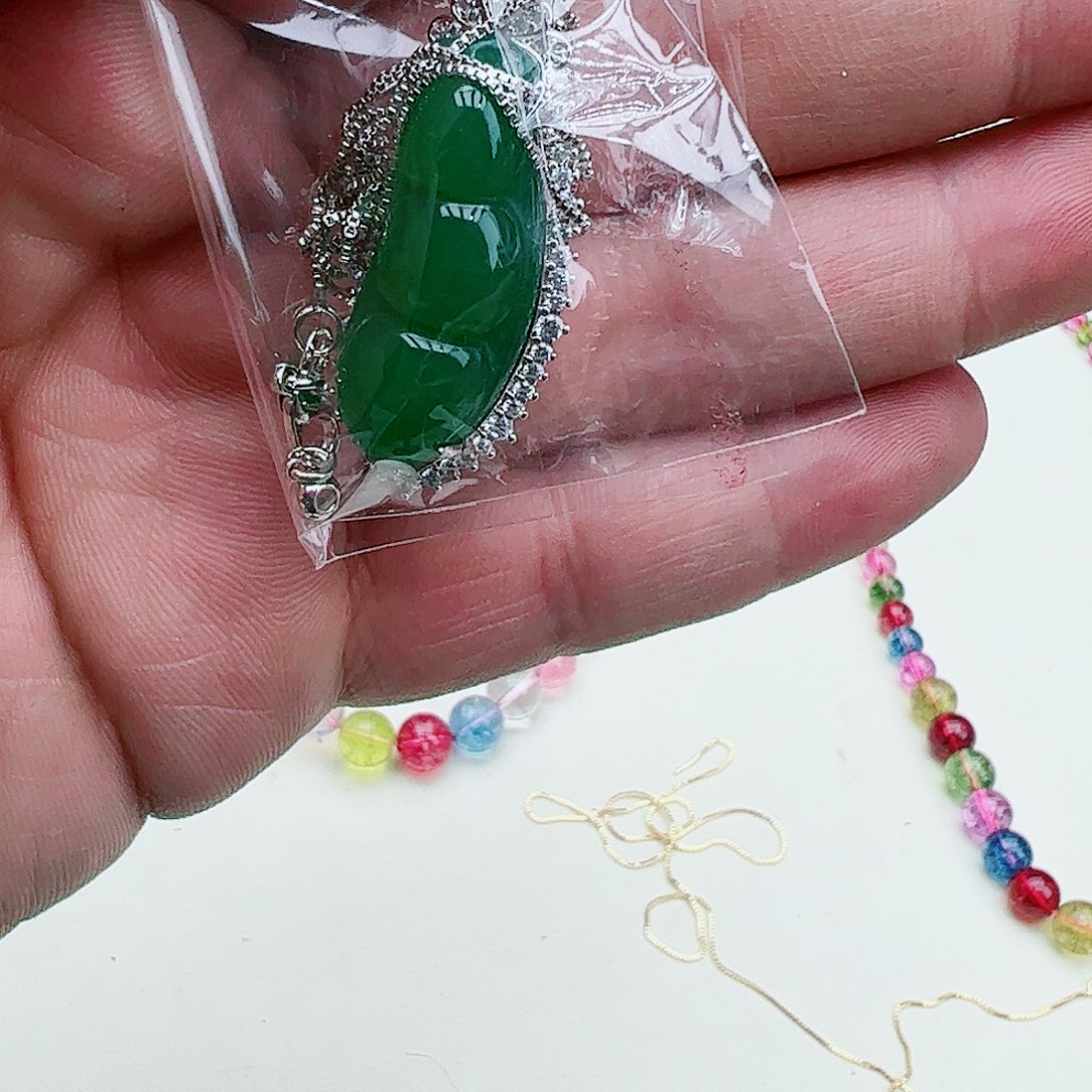 翡翠吊坠(赠链)银S925镶嵌