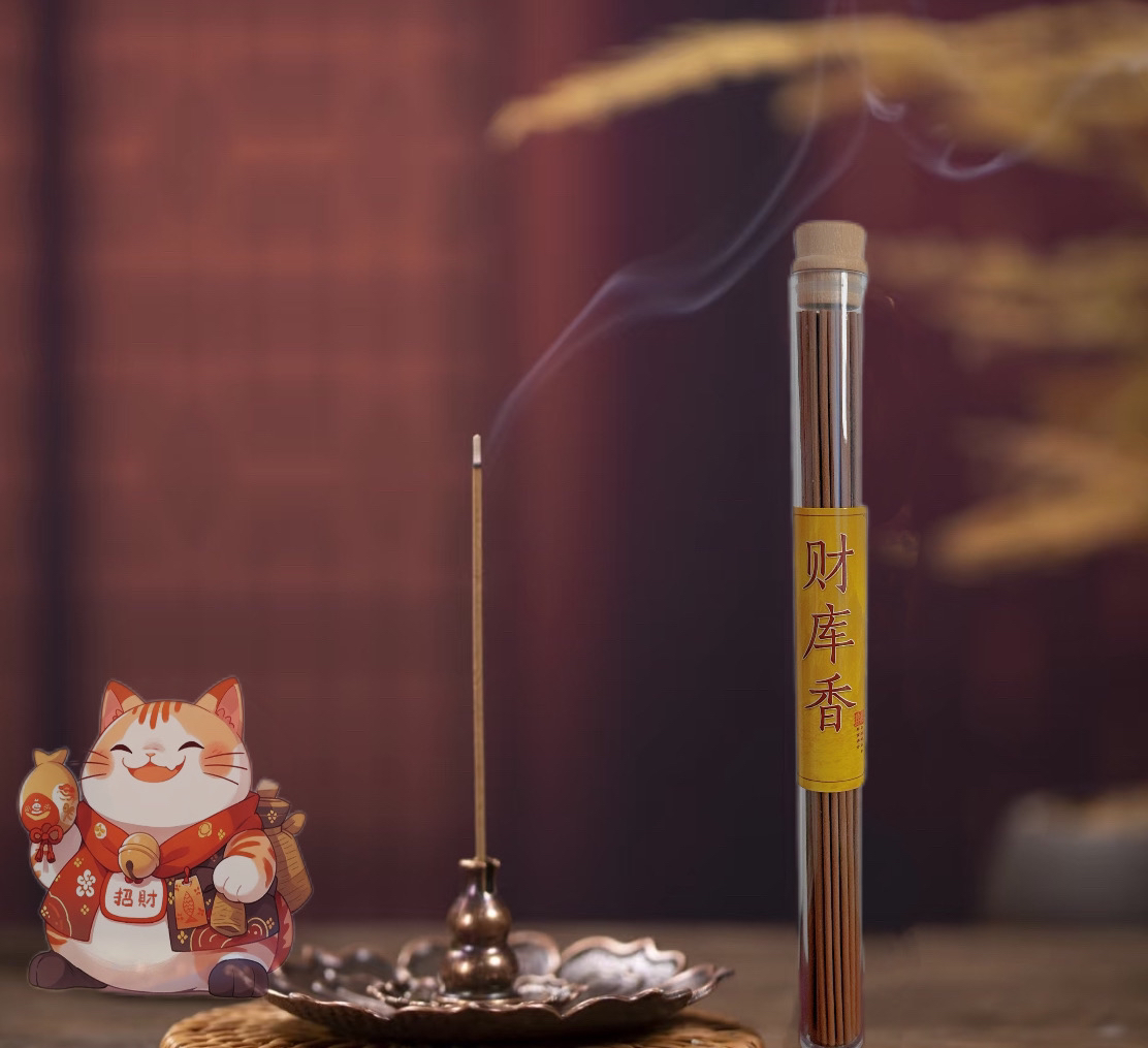 财库线香中式香薰天然熏香室内持久留香