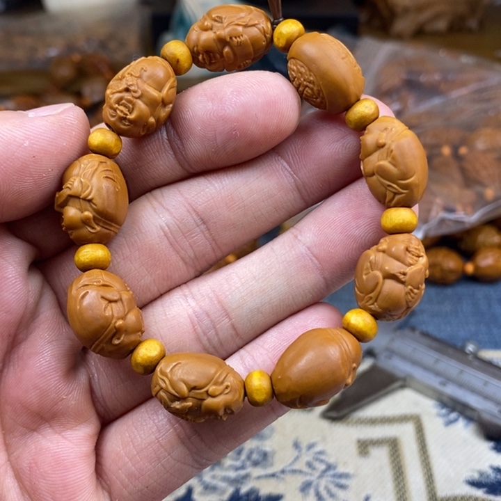 橄榄核手串/手链橄榄核雕工艺手串
