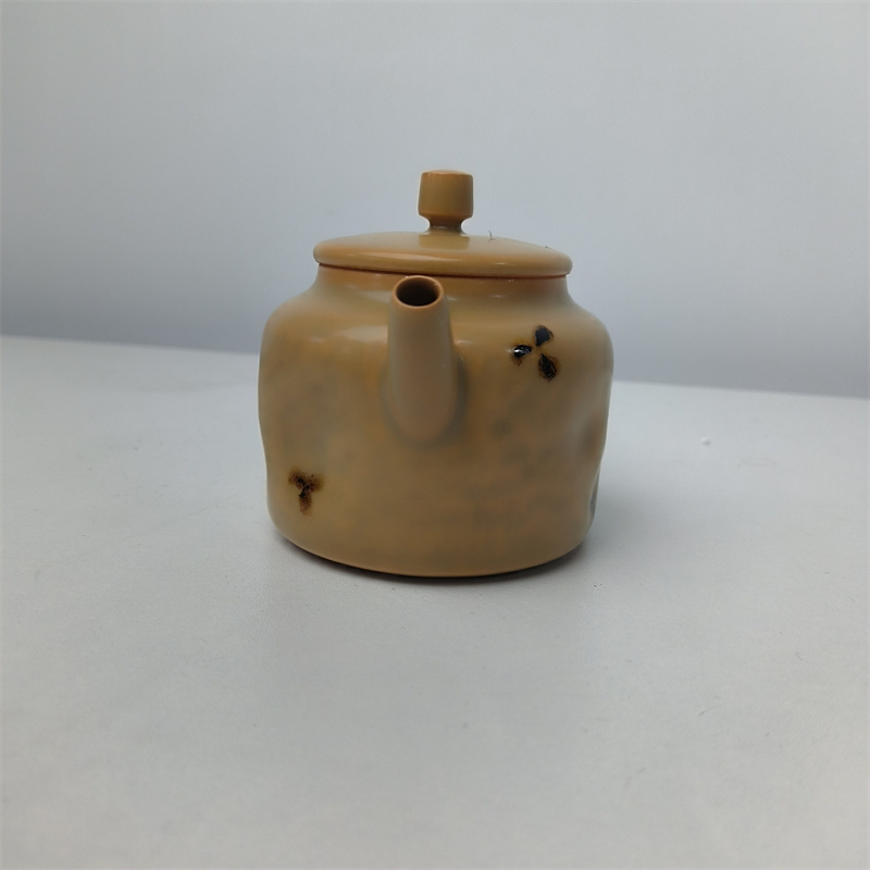 SHTC1235[学茶严选]徐晓峰--黄色点彩凹凸壶