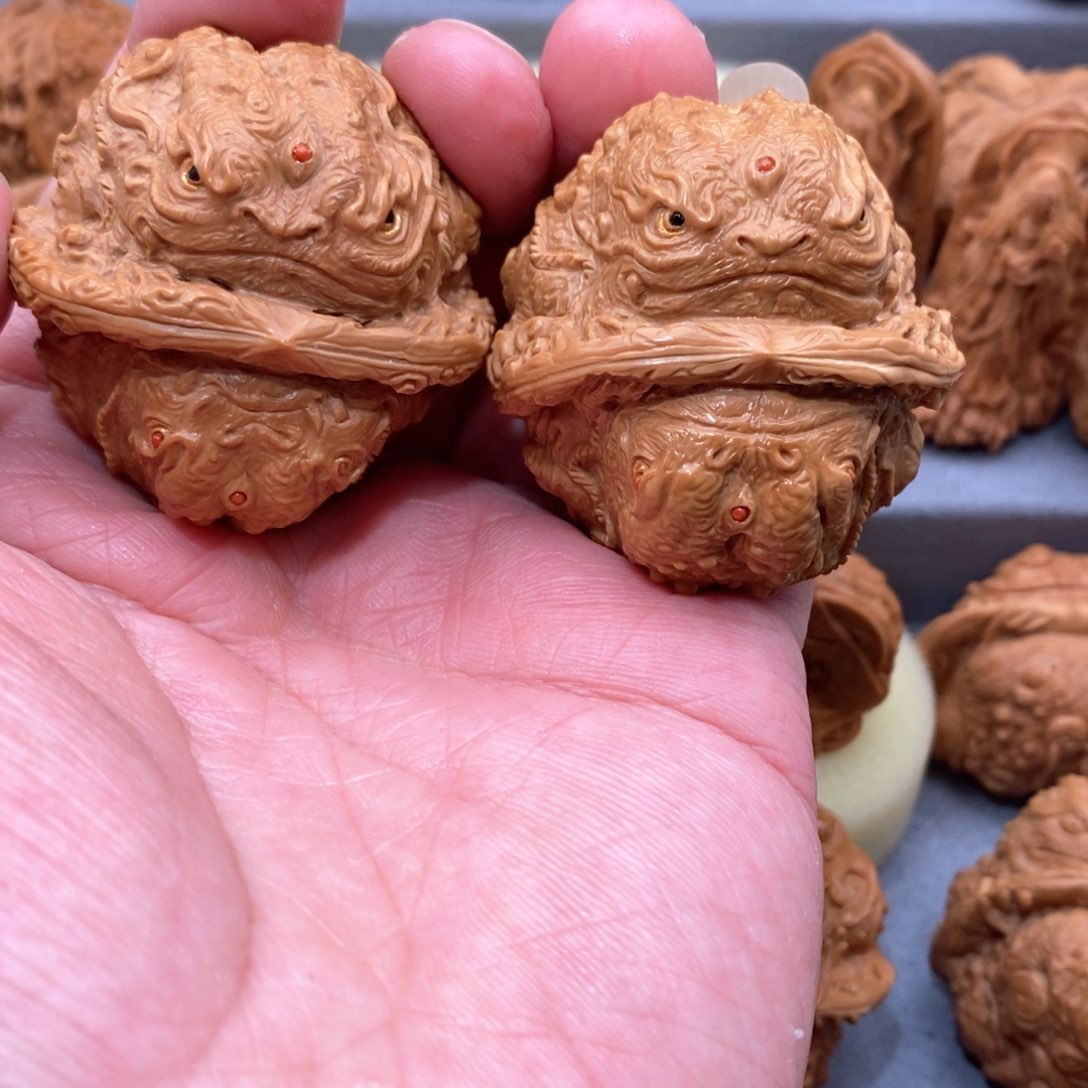 核桃手串/手链?*娃金蝉蛤蟆头