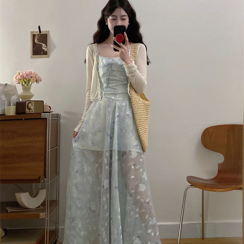 【季末青苍】C-9861春季新款法式时尚气质优雅时尚套装