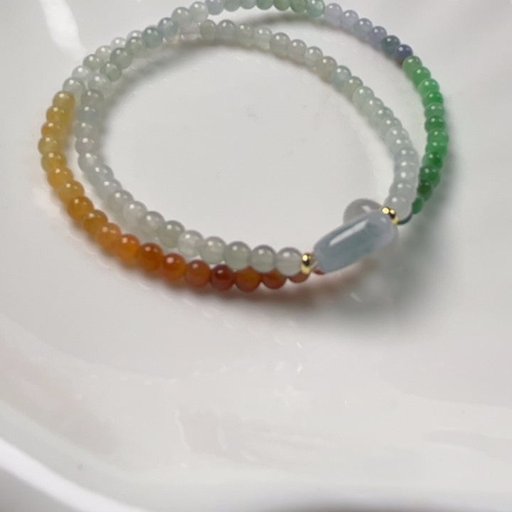 小***u翡翠未镶嵌手链翡翠