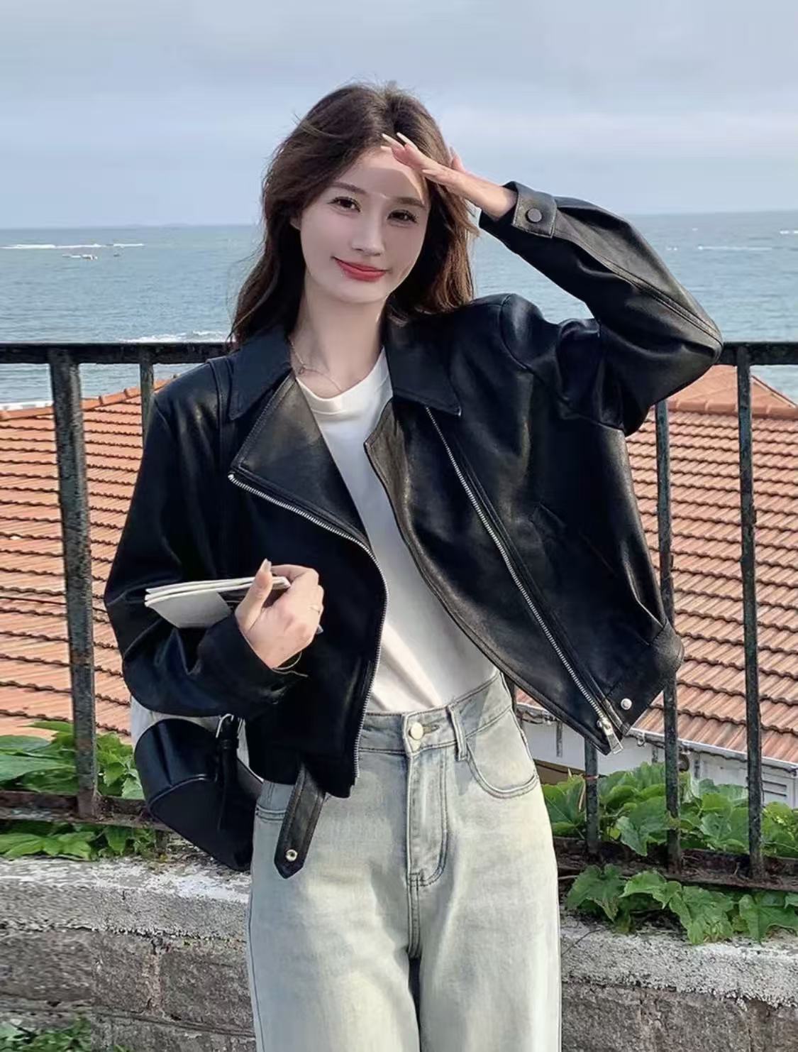 2025秋款推荐小皮衣外套女秋冬新款气质夹克短款上衣ins潮8826